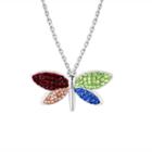 Sparkle Allure Crystal Kingdom Critters Womens Multi Color Round Pendant Necklace