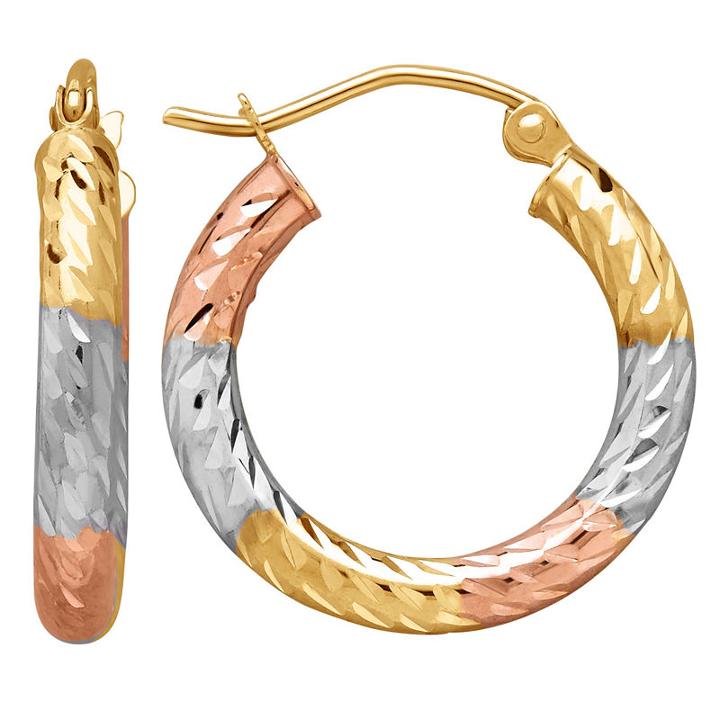 Infinite Gold 14k Gold 20mm Hoop Earrings