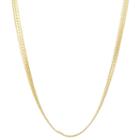 Solid Herringbone 18 Inch Chain Necklace