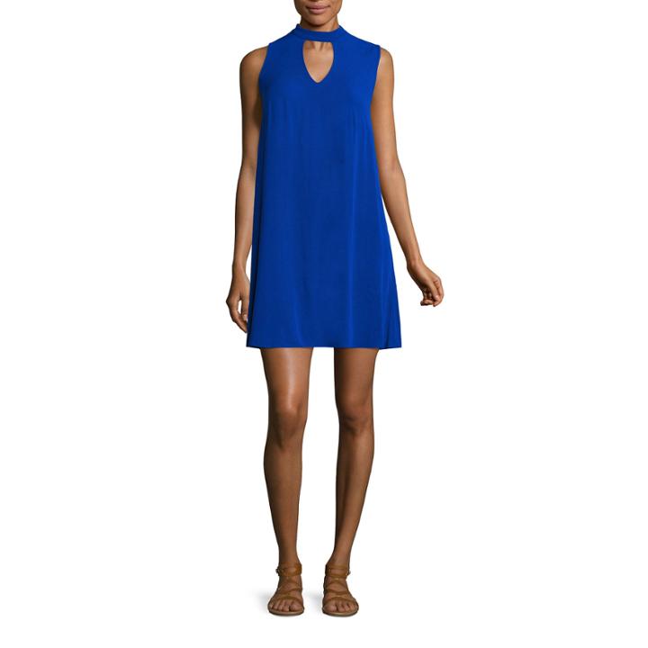 My Michelle Sleeveless Trapeze Dress-juniors