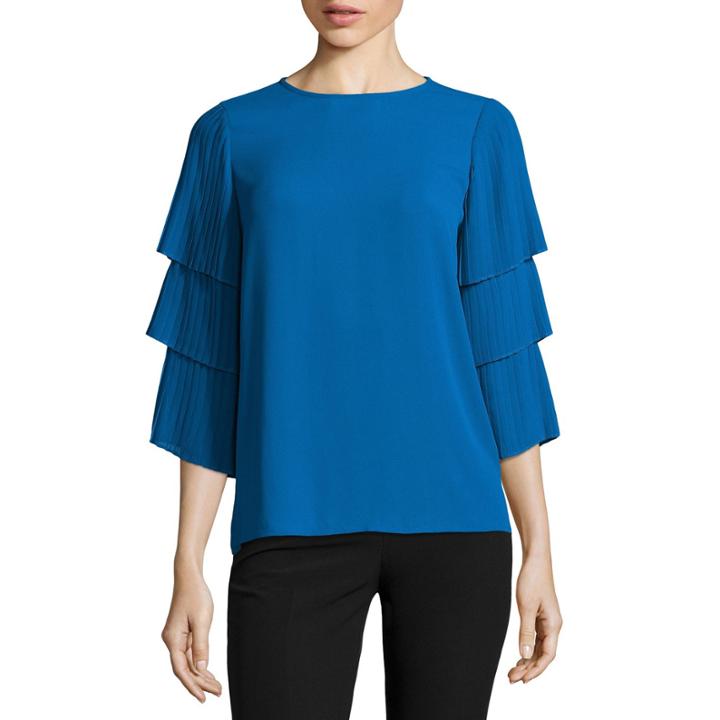 Worthington Tiered Pleat Sleeve