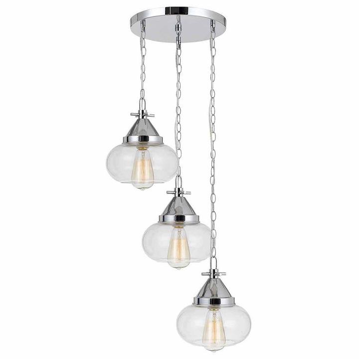Wooten Heights 10 Height Glass Pendant In Chrome Finish