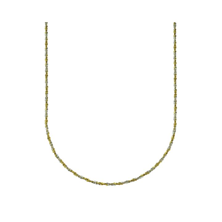 14k Two Tone Twist 18 Chain