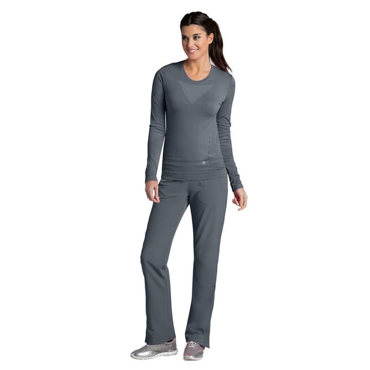 Barco One Womens Crew Neck Seamless Scrub Tee