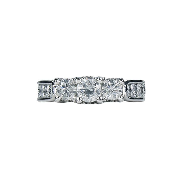 Limited Quantities 1 Ct. T.w. Diamond 3-stone Engagement Ring