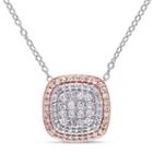Womens 1/2 Ct. T.w. White Diamond Sterling Silver Pendant Necklace