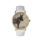 Olivia Pratt Womens Zebra And Birds White Leather Watch 20399white