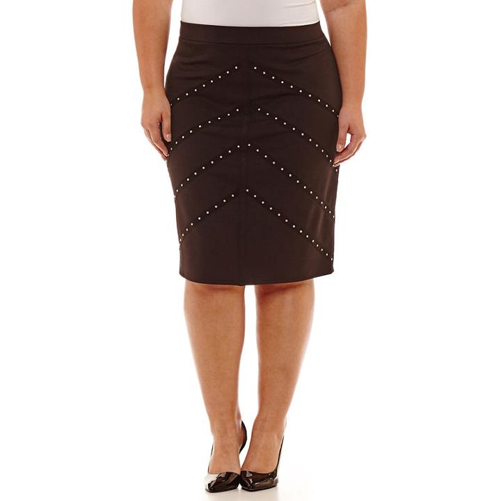 Bold Elements Pencil Skirt-plus