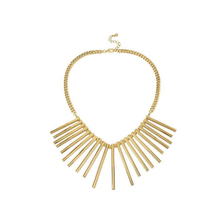 Worthington Gold-tone Spike Collar Necklace