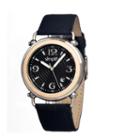 Simplify Mens The 1600 Wood-bezel Leather-band Watch With Date Sim1602