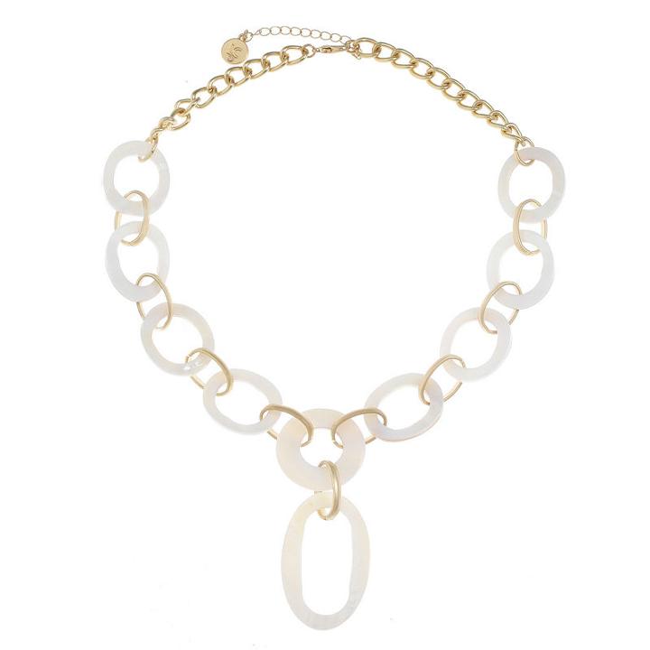 Liz Claiborne Womens White Y Necklace