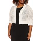 Ronni Nicole 3/4 Sleeve Shrug-plus