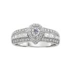 5/8 Ct. T.w. Diamond Pear-style Engagement Ring