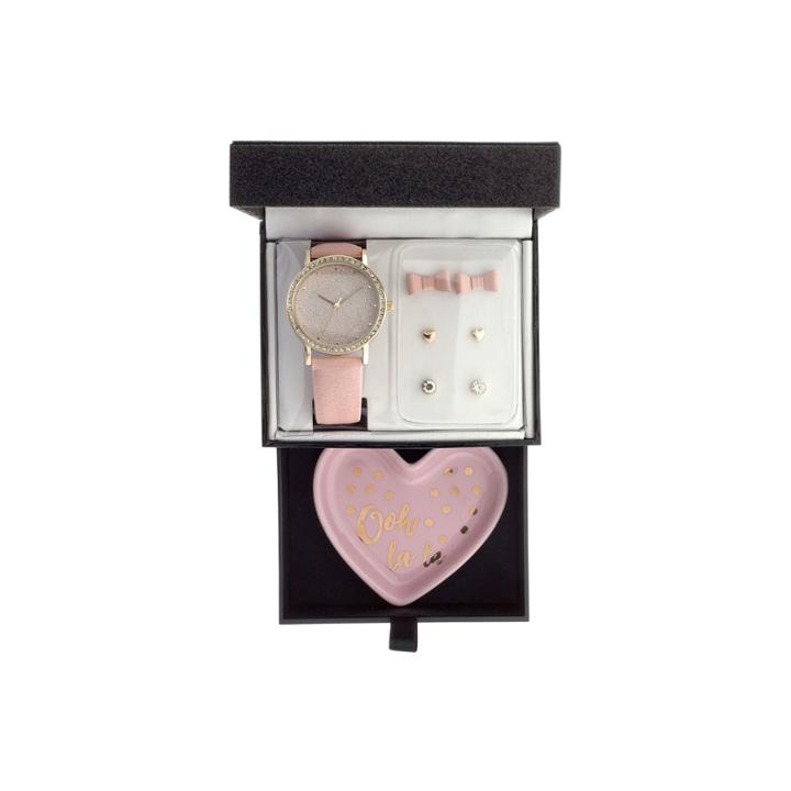 Womens Pink 8-pc. Watch Boxed Set-jcp3000jst
