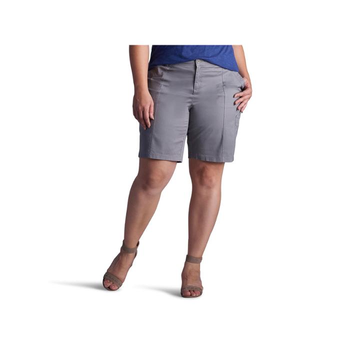 Lee 10 Relaxed Fit Twill Bermuda Shorts-plus