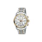 Seiko Mens Two-tone Multifunction Solar Watch Ssc002