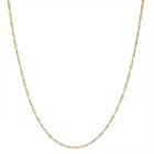 Solid Singapore 15 Inch Chain Necklace