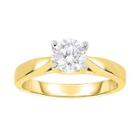True Love, Celebrate Romance 1 Ct Diamond Solitaire 14k Yellow Gold Bridal Ring