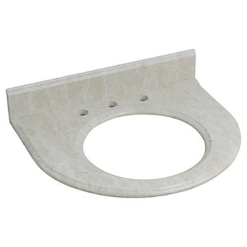 24.75-in. W 21-in. D Marble Top In Beige Color For3h8-in. Faucet
