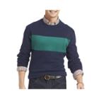 Izod Striped Crewneck Fleece Pullover