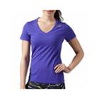 Reebok Short Sleeve V Neck T-shirt-womens