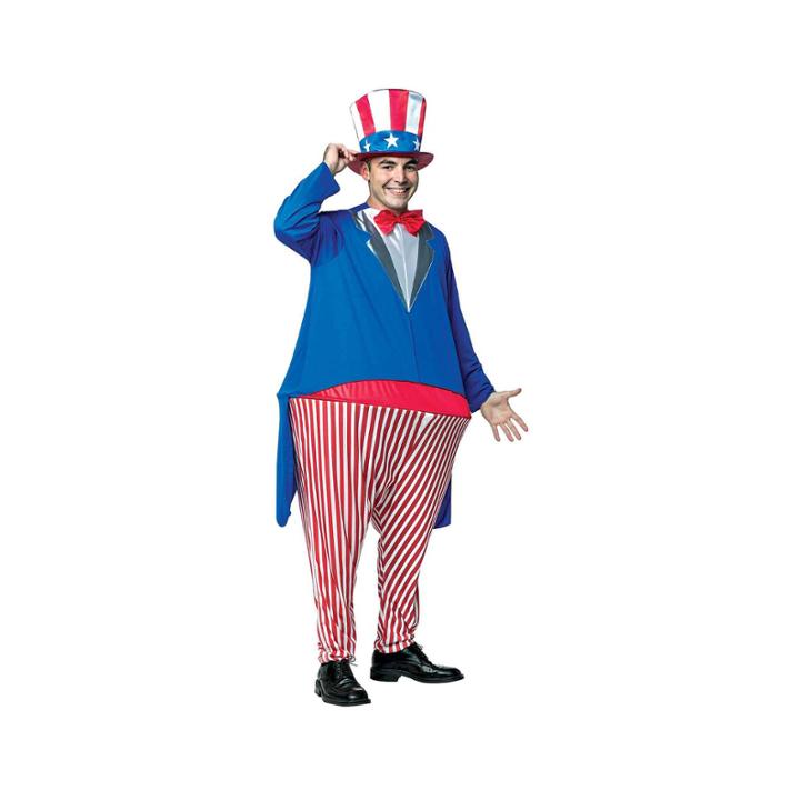 Uncle Sam Adult Hoopster Costume- One Size Fits Most