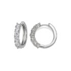 Silver Enchantment&trade; Cubic Zirconia Huggie Hoop Earrings