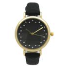 Olivia Pratt Womens Brown Strap Watch-a916284black