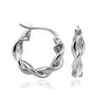 Sterling Silver Double-twist Hoop Earrings