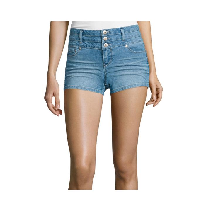 Blue Spice High-rise Denim Shorts
