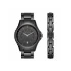 Claiborne Mens Black Watch Boxed Set-clm9007