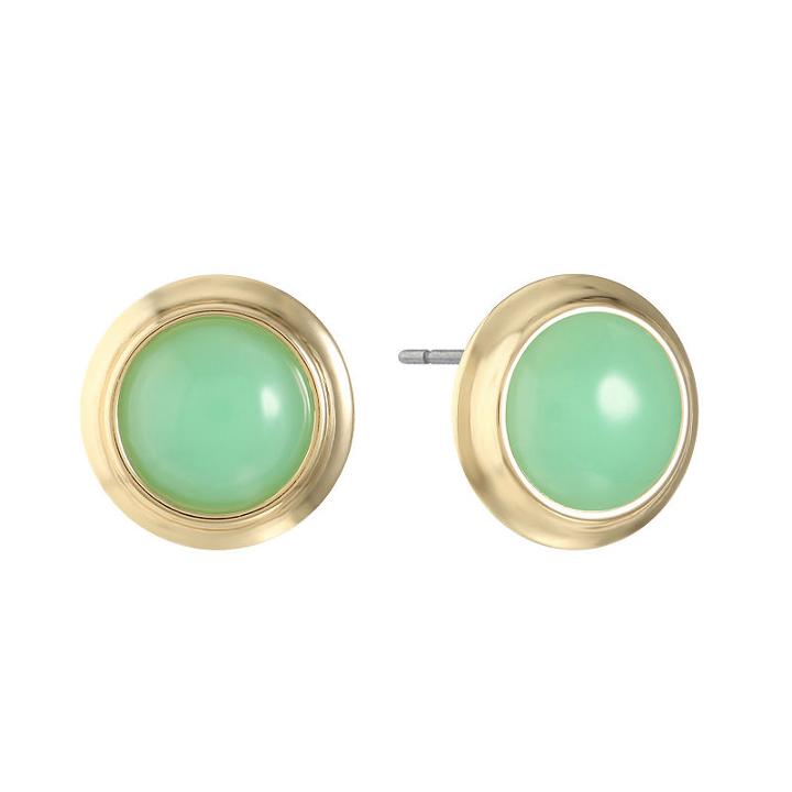 Monet Jewelry Green 20.3mm Stud Earrings
