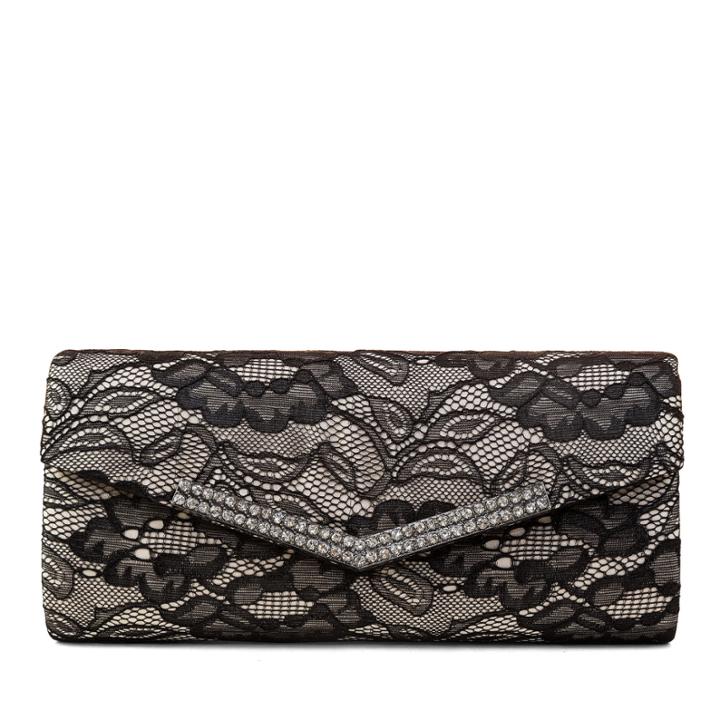 Gunne Sax By Jessica Mcclintock Lace And Rhinestone Clutch