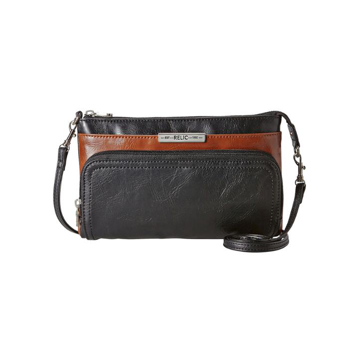 Relic Caraway Double Zip Mini Crossbody Bag