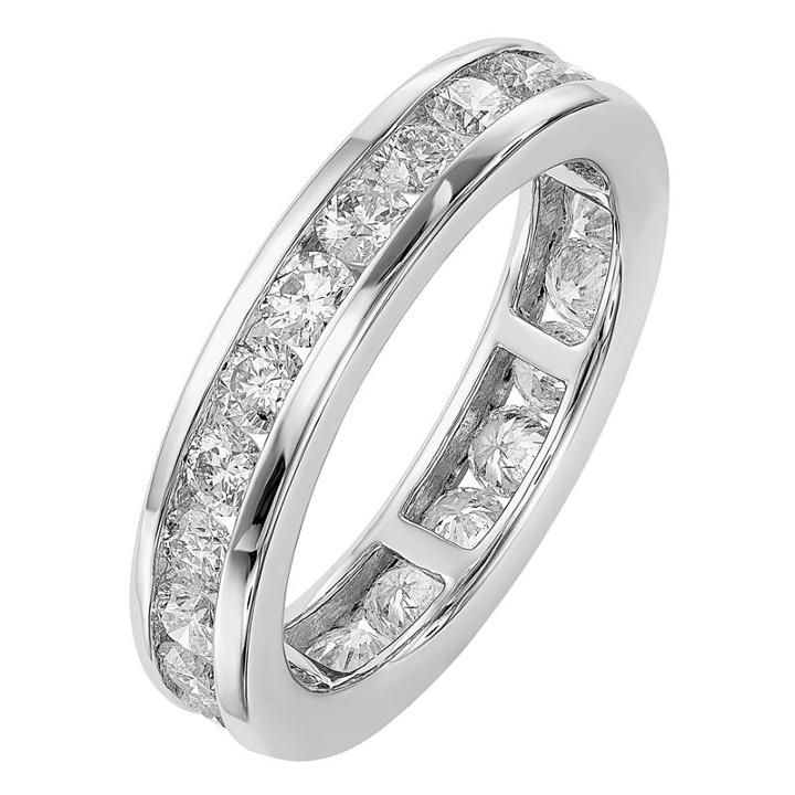 Womens 1 1/2 Ct. T.w. Genuine White Diamond 14k Gold Eternity Band