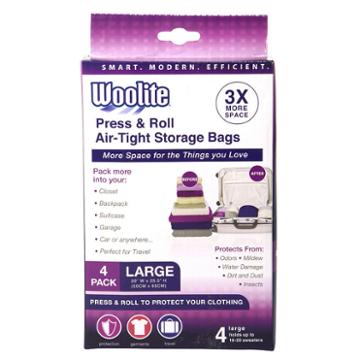 4 Piece Hand Roll Vacuum Storage Bag 20 X 20.50