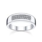 Mens 1/5 Ct. T.w. Diamond Band Sterling Silver