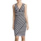 Bisou Bisou Sleeveless Stripe Dress