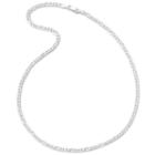 Made In Italy Silver 24 3.2mm Figaro Chain