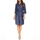 Ronni Nicole 3/4 Sleeve Shirt Dress