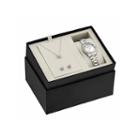 Bulova Womens Silver Tone Watch Boxed Set-98x112