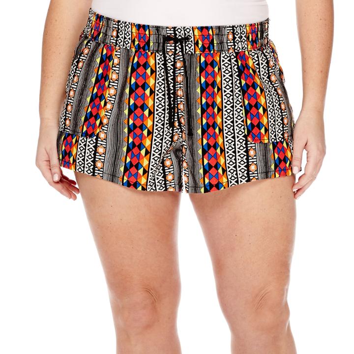 Arizona Drawstring Shorts - Juniors Plus