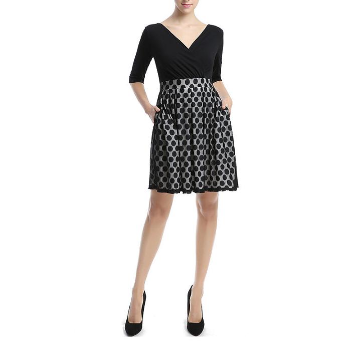 Phistic Bailey Elbow Sleeve Fit & Flare Dress - Plus