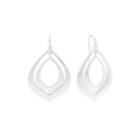 Liz Claiborne Silver-tone Long Open Drop Earrings