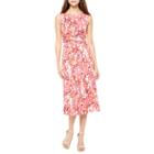 Perceptions Sleeveless Floral Fit And Flare Dress