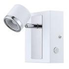 Eglo Pierino 1 Led 5 Inch White And Chrome Wall Light