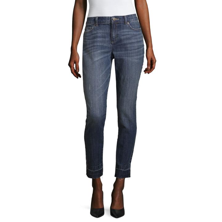 Liz Claiborne Released Hem Boyfriend Fit Skinny Jean