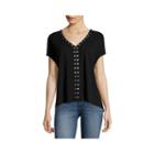 A.n.a Short-sleeve Embellished Top