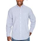 Izod Long Sleeve Button-front Shirt-big And Tall