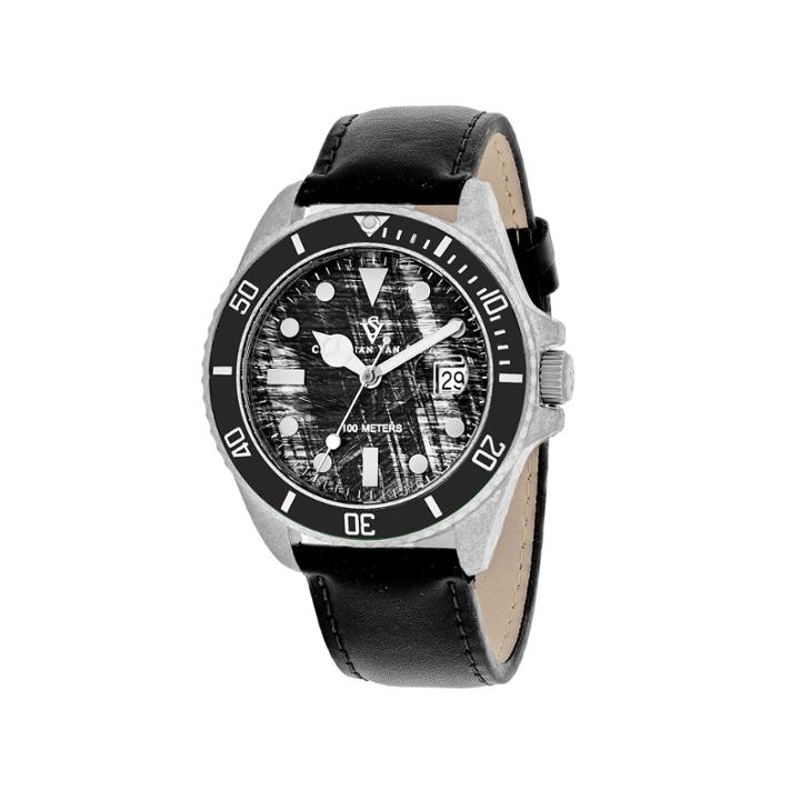 Christian Van Sant Mens Black Strap Watch-cv5100lb